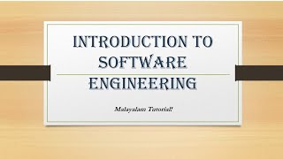 Introduction to software engineering | Malayalam Tutorials