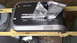 Shredding stuff in a strong paper shredder - Fellowes 99Ci
