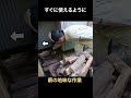 地味な薪の作業 薪 アウトドア 農業