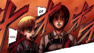 SPOILER Eren activa el retumbar de la tierra   Shingeki no kyojin manga color 1