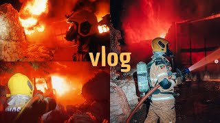 VLOG - THE BIGGEST FIRE I'VE EVER TREATED. DIARY OF A FIREFIGHTER. EP27