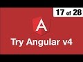 Try Angular v4 // 17 of 28 // Two Way Data Binding