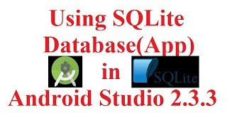 Database App using SqLite in Android Studio 2.3.3