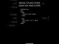 How To Quickly Add A Div Element With A Class Attribute In Visual Studio Code?
