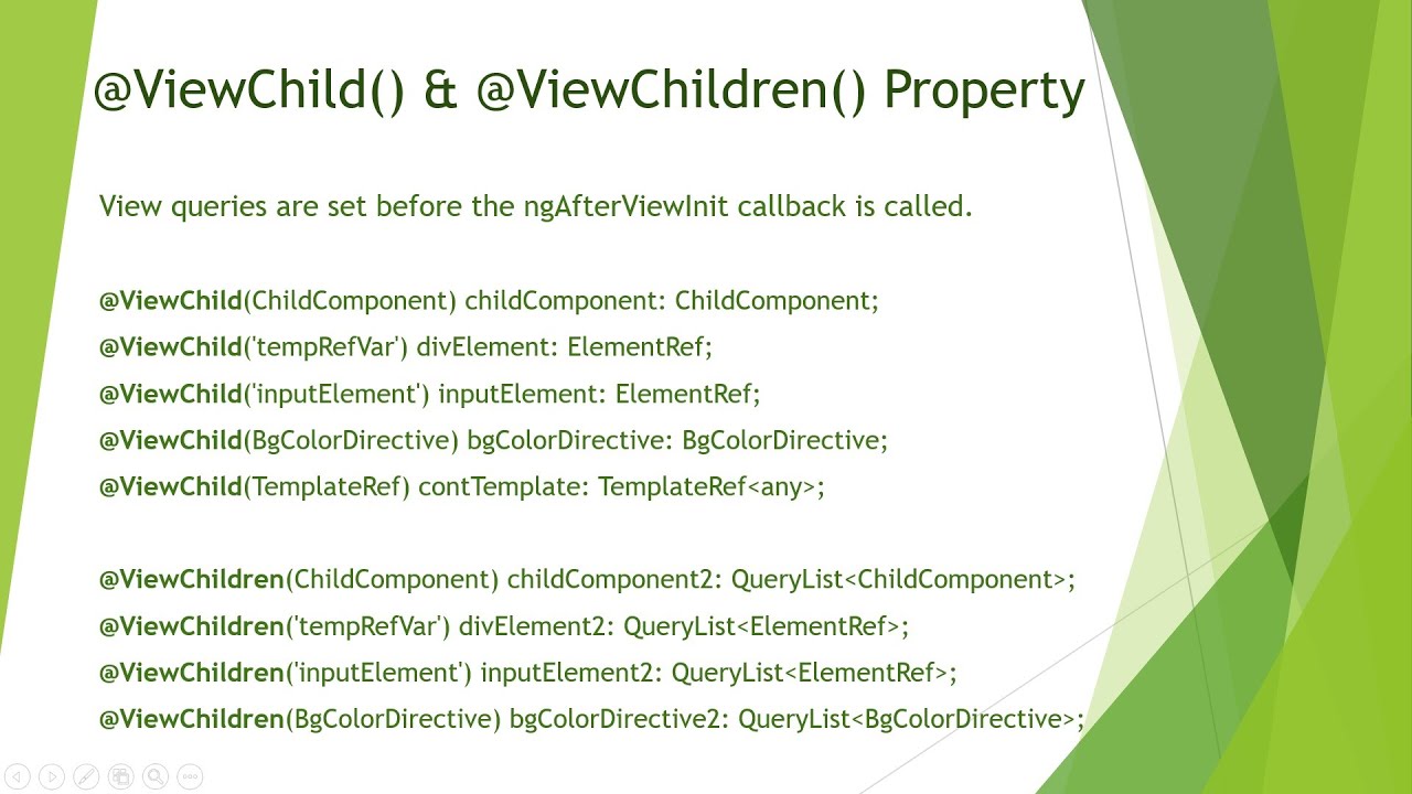 Angular Viewchild Viewchildren Property Youtube
