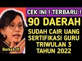 TUNJANGAN SERTIFIKASI GURU TRIWULAN 3 TAHUN 2022 KAPAN CAIR ⁉️ 90 DAERAH INI SUDAH CAIR TPG TW 3