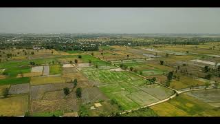 វាលស្រែប្រាំង នៅស្រុកស្រែ by drone DJI air 2 Khmer.