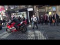 horsham piazza italia 10 2016 motorbikes head for the carfax from the market square