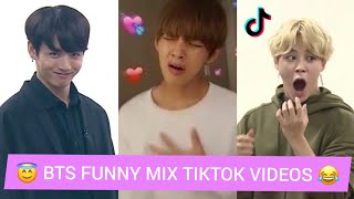 BTS funny Tik Tok Videos 😂 #BTS Hindi Mix TikTok video🔥try not to laugh 😂