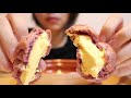 明太子パスタ・ブリトー・シュークリーム食べる。【eating sounds　咀嚼音　asmr】