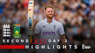 Stokes & Foakes Hit Tons! | Highlights - England v South Africa Day 2 | 2nd LV= Insurance Test 2022