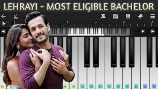 lehrayi song on keyboard #mosteligiblebachelor #akhilakkineni #poojahegde #sidsriram #keyboard