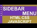 Sidebar Menu JavaScript