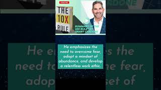 Summary of The 10X Rule" by Grant Cardone
