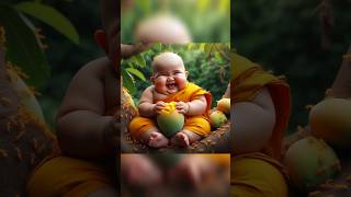 छोटी जेहि जिंदगी नु खुल के जीवांगे #littlemonk so cute 🥰🌻🌾🌿🍃#cute #buddist #monk #shorts