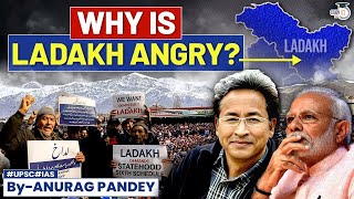 Why Are Ladakhis Protesting? | PM Modi & Sonam Wangchuk | Statehood | UPSC GS2