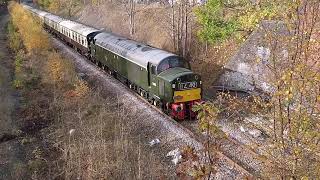 40145 (D345) + 57010 (1Z40) Horbury Junction 12/11/22