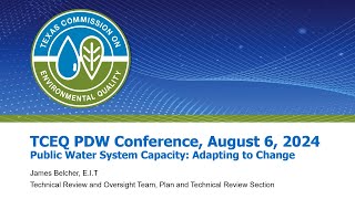 02 Public Water System Capacity:  Adapting to Change