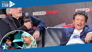 Back To The Future's Christopher Lloyd and Michael J. Fox reunite at Comic Con in New York22 296571