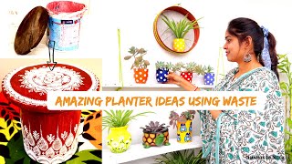 Planter Or Plant Stand Ideas Using Waste Household Things || बेकार पड़े सामान से सजाये अपना घर।