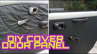 DIY Balut leather door trim kereta kancil | Project interior kereta kancil