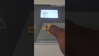 (APFC matter settings) automatic power factor control digital matter settings