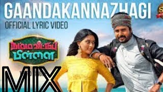 GaandaKannazhagi Song - lyrical video mix |Namma Veetu Pillai I Sivakarthikeyan I Sun picturesI