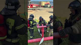 Пожарно-тактические учения, нефтебаза «Тосмар», г. Магадан #firefighter #пожарный #мчс #учения