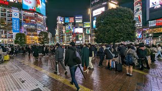 【高画質FHDお散歩ライブカメラ】夜の渋谷　散歩　Shibuya Night Walking【live camera】