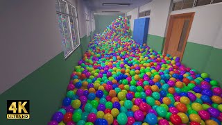 50,000 balls in classroom || Unreal Engine simulation