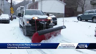 Pittsburgh Public Works prepared for Friday night snowfall