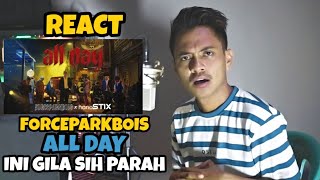 FORCEPARKBOIS - ALL DAY (REACTION INDONESIA) | INI PALING BEST GILS❗