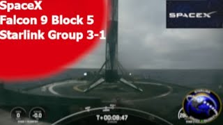 SpaceX Falcon 9 Block 5 | Starlink Group 3-1 Landing #Shorts