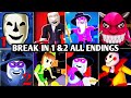 Break In Vs Break In 2 All Endings | Break In 1 Vs Break In 2 Story All 8 Endings