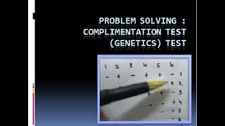 Problem Solving:Based on genetics Complimentation Test
