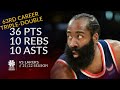 James Harden 36 pts 10 rebs 10 asts vs Lakers 21/22 season