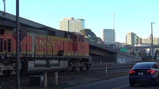 (Southbound) BNSF Priority Manifest Train departs 21ST Street.