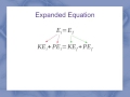 Mechanical Energy Conservation Equation