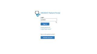 Patient Portal Reset Password