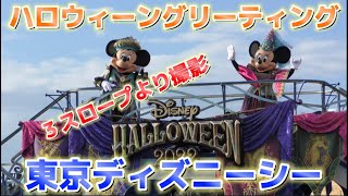 【ディズニー】いよいよ終了！ディズニーハロウィーン！ハロウィーングリーティングを３スロより撮影【東京ディズニーシー】