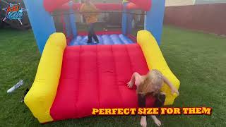 Action Air Inflatable Bounce House Playground Bounce Playhouse with Blower easy to set up  take down