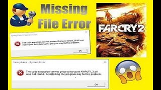 How to fix Far Cry 2 error | DLL File Missing | All DLL Files error Fix |#entertainmentstudio