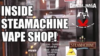 Inside SteaMachine - best vape shop on the south coast!