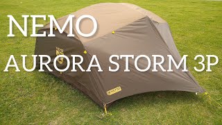 【レビュー】「NEMO AURORA STOME 3P」のテント紹介。登山キャンプ、ソロキャンプ、ファミリーキャンプ、夏キャンプ、冬キャンプ等、様々なキャンプに使えそうです。 #nemo #キャンプ