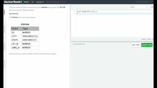 Hackerrank SQL Solution #34 Basic SQL - Weather Observation Station 16