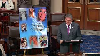 Sen. Joe Manchin speaks from the Senate floor on FDA nominee Robert Califf