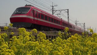 【菜の花×1800系カラーリング】東武200系205F特急りょうもう11号赤城行き1811ﾚ