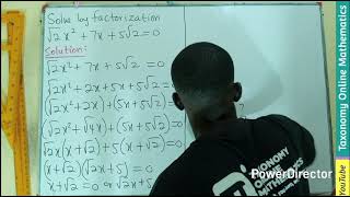 Factoring Quadratics with Radicals: A Detailed Guide to (√2x² + 7x + 5√2 = 0)