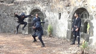 Ninja evades multiple Sword Attacks - 01. FREE ONLINE NINJA TRAINING, Gyokku Ninjutsu