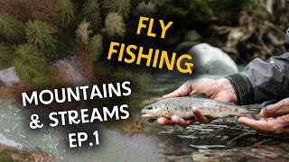 Lavezzinifly - Fly Fishing Mountains \u0026 Streams Ep.1 [fly fishing with nymph for trout in streams]